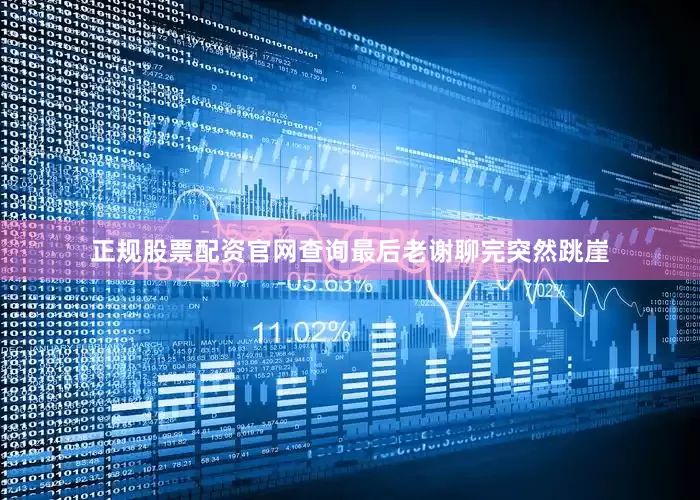 正规股票配资官网查询最后老谢聊完突然跳崖